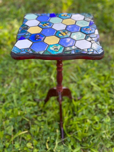 Bee Mosaic Side Table