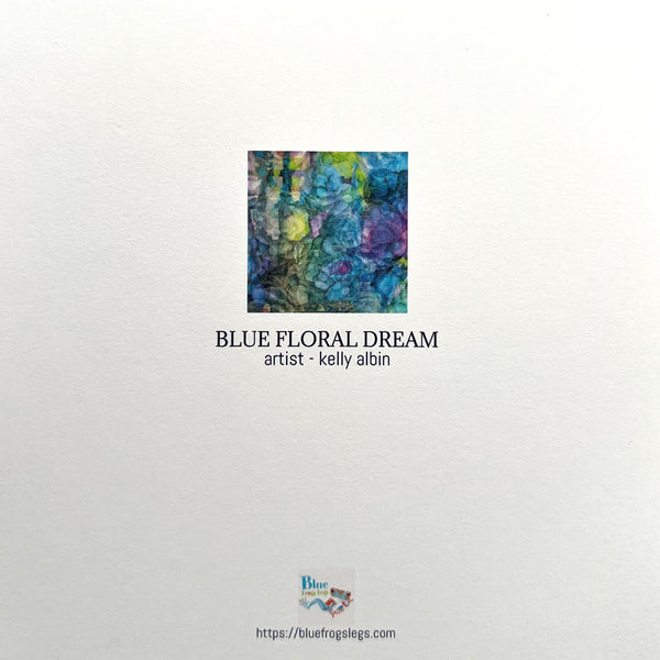 Blue Floral Dream Art Card