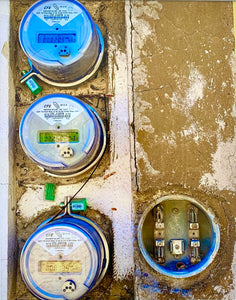 Three In & One Out Gas Meter