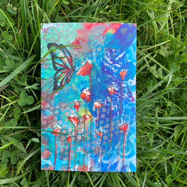 Butterfly Fields Art Card