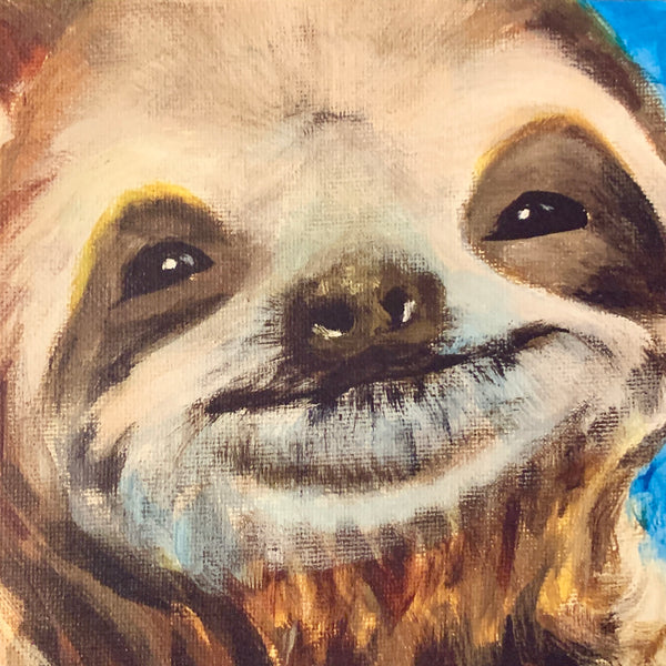 Sloth Love Art Card