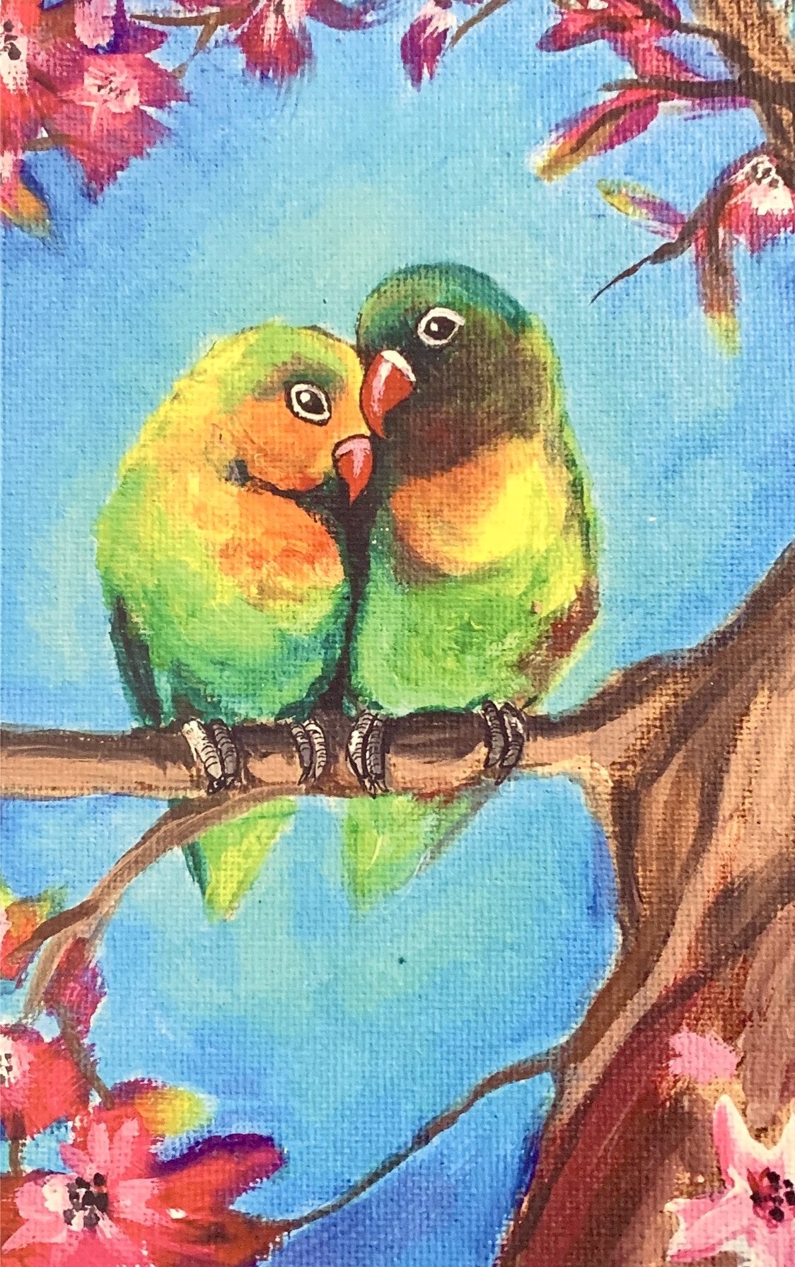 Love Birds Art Card